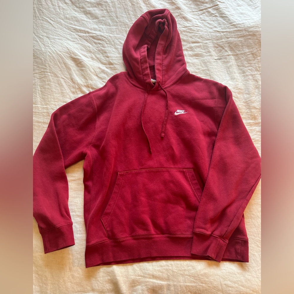 lightly used red Nike hoodie!
